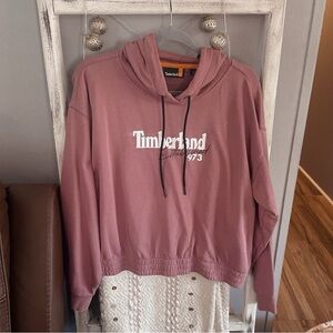 Pink Timberland Hoodie Cropped Size XL